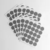 20mm 컬러 원형스티커 12매세트(그레이)/ 단색스티커