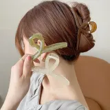 13cm 반투명 올림머리 헤어 집게핀 머리핀 헤어핀