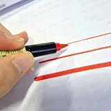 캘리그라피 붓펜 3개세트 손글씨 붉은색 부적용