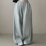 백레터링 3컬러 여성 캐주얼 와이드 팬츠