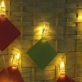 20구 LED 클립 집게 전구(3m) (웜색) 가랜드 사진집게