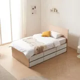 디포랙 높은 2단 서랍 침대 SS (매트리스미포함)
