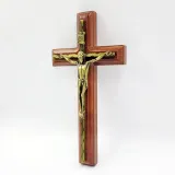 벽걸이 원목 황동 예수님 십자가