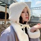 여성 보넷모자 겨울 방한모 털모자 데이트룩 보온 헤드웨어