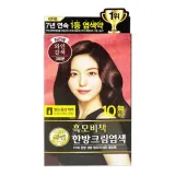 3회분 새치염색크림 와인갈색 리엔 한방 흑모비책