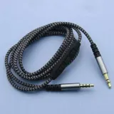 Coms AUX 케이블(4극 3극)1.2M 리모콘 Black ST3.5 MM