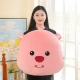 비버 잔망 핑크 쿠션 루피인형 굿즈 리틀 큐티