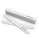 그릿랩 100/180 양면 네일파일 10p 일자형 손톱정리
