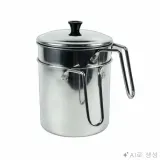 스텐 음식물 쓰레기통 2L 주방쓰레기통 배수채반쓰레기통 물기제거통