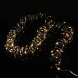 USB 100구 LED 드럼 와이어 전구(10m) 웜색 트리전구