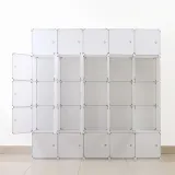 심플리 화이트 선반 옷장(175x175cm) DIY 옷수납장