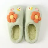 플라워 뽀송 겨울 털슬리퍼(230-235mm) 따듯한슬리퍼
