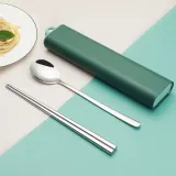 식도락 휴대용 수저세트 캠핑 소풍 도시락 수저통