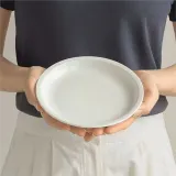 레인지용 본차이나 접시 식기세척기 도자기 원형 접시 앞접시 샐러드 단색