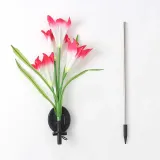 레인보우 백합 LED 태양광 꽃정원등(핑크) 야외등