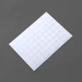 10mm 컬러 원형 스티커 60매(화이트) 컬러스티커