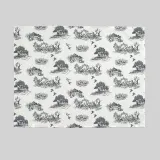 정원풍경 린넨 식탁보(140x100cm) (블랙) 테이블보