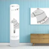 말 그림 깃발 패턴 스탠드 덮개 35x185 에어콘커버 캐리어