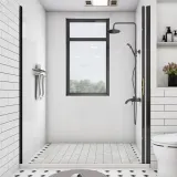 자동접힘 욕실 방수 샤워커튼(160-190cm)(색상)