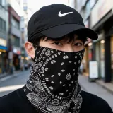 반다나 마스크 얼굴 자외선차단 데일리 여행 캠핑 사무실 스타일