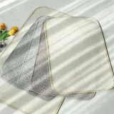 도톰한 폭신한 사각 발 매트 부드러운 사계절 발 매트 욕실