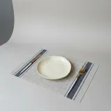방수 PVC 식탁 매트 북유럽풍 주방 테이블 깔개 45cm 4종
