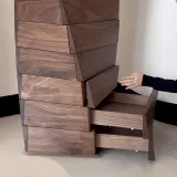 엔티크 호두나무 서랍형 수납장
