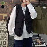 남성 작업조끼 포켓 많은 얇은 학생용 조끼