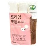 헬로 프라임코튼 화장지 30mX30롤 3겹 엠보싱 화장지