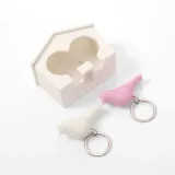 버드 열쇠고리 케이스 세트 접착식 키링 열쇠보관