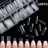 셀프 젤네일 폴리젤 코핀 연장 팁 120pcs 세트