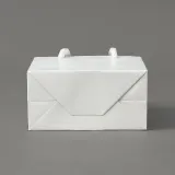 심플 무지 가로형 종이 쇼핑백 10p(12x10cm) (화이트)