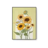 인테리어 행운가득 해바라기 그림액자E(60CM*80CM)