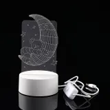꿈나라 달곰이 3D 착시 아크릴 무드등 USB 감성조명