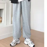 남성 조거 팬츠 트레이닝 바지 허리 밴딩 스트링 와이드 츄리닝