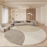 북유럽풍 사계절 미끄럼방지 원형 러그D-2(120CM)