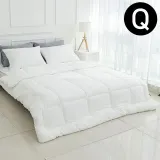 해피니 딥슬립 워싱 차렵이불 베개커버세트 퀸 Q (화이트) (베개솜 별매)