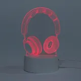 홈오브제 3D 착시 아크릴 무드등 헤드셋 터치 램프