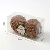골드브라운 글리터 장식볼 2p(10cm) (로열체인)