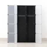 DIY 복합 선반 수납장(8칸) (105x140cm) / 조립식옷장