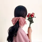 [엔젤슈슈] 쉬폰 겹날개 러블리 헤어핀(핑크) 리본핀