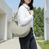 데일리 반달 크로스백 미니 숄더 슬링백 베이지