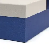 스페셜 리본 선물상자 2p세트(21x21cm) (그레이)