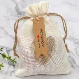 크라프트 리본 핸드메이드라벨 종이텍 100p