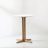 카페 원형 테이블(60cm)(화이트)