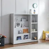 디포랙 4단 전면 책장 1200