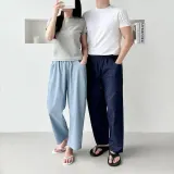 트윌 워싱 벌룬 팬츠 통바지 시어서커 여름 반바지 버뮤다