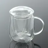 머쉬룸 내열유리 티머그 홍차 거름망머그컵