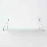 공간데코 벽선반 (60x15cm) (화이트) 무타공 우드선반