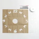 나비정원 붙이는 DIY 벽시계 저소음 인테리어시계